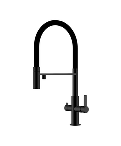 HELIKA (AQUASANITA) Akvaduo TAP 7763-601B virtuves ūdens maisītājs filtrētam ūdenim, Цвет: Чёрный