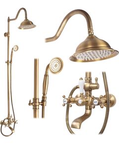 Rea Sanitary Zestaw Prysznicowy REA BERGAMO ANTYCZNY BRĄZ