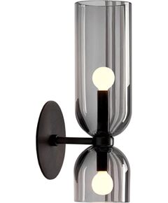 Toolight LAMPA ŚCIENNA KINKIET APP1208-2W Czarna