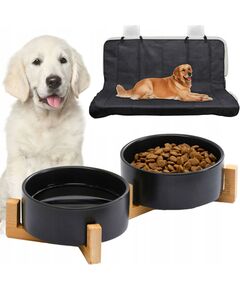 Tutumi MISKA DLA ZWIERZĄT CZARNA 331579 + Pokrowiec na siedzenia