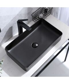 Rea Sanitary Umywalka Nablatowa Denis Black MAT