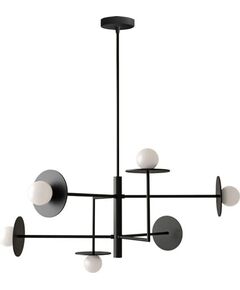 Toolight Lampa wisząca APP1668-6CP Black