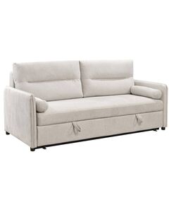 Divans GIROS Beige Burlap Sofa