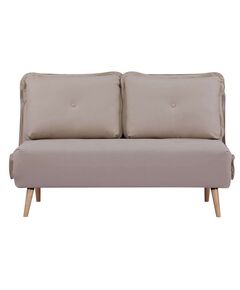 Divans SERIO Beige Flock Sofa