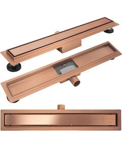 Rea Sanitary Odpływ Liniowy REA Neox brush copper 70