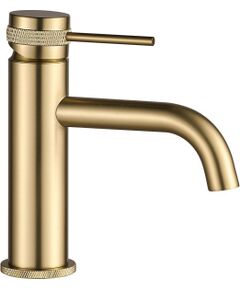 Rea Sanitary Bateria Umywalkowa REA Lungo Grip Złota Szczotkowana Niska