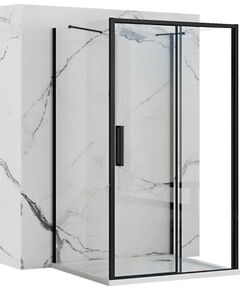 Rea Sanitary Kabina Prysznicowa Przyścienna Rapid Slide Black