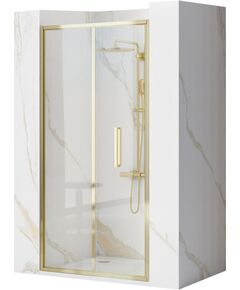 Rea Sanitary Drzwi Prysznicowe Składane REA Rapid Fold 80 Złote Gold