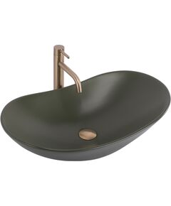 Rea Sanitary Umywalka nablatowa Rea Royal Olive Matt