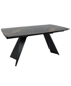 Galds ECLIPSE 165-240x90 Golden Black Matt Table