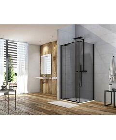 Galvano Dušo kabina ALTERNA Free Grab 100x80 black