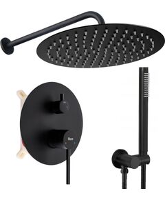 Rea Sanitary Zestaw natryskowy podtynkowy Rea Foss Clif Czarny + BOX
