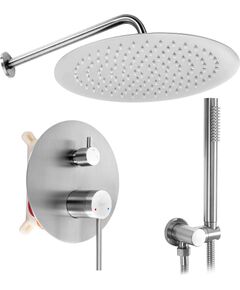 Rea Sanitary Zestaw natryskowy podtynkowy Rea Foss Clif Nikiel Szczotkowany + BOX