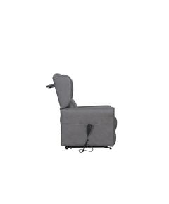 Krēsls GINGER Grey Leather Armchair