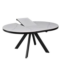 Galds LYRA 120-160x75 White Matt Table