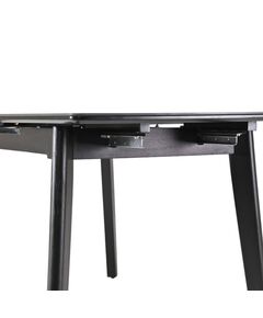 Galds OSTEN 110-140x80 Black Matt Table