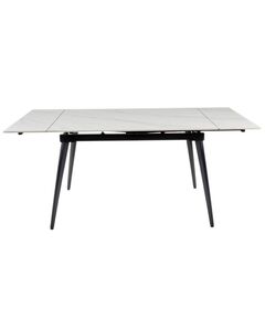 Galds REEF 120-180x80 White Marble Matt Table