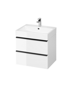 Cersanit Vannas skapis VIRGO ar melniem rokturiem 60