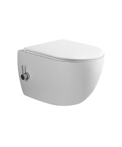 Vento Tualetes pods Vento Dorotea stiprināms pie sienas  Rimless ar bidē funkciju balts ar Duroplast Soft Clode poda vāku