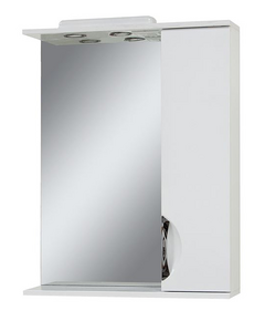 Sanservis Spogulis ar plauktu un skapīti Laura-65 labā