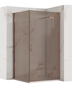 Rea Sanitary Kabina Prysznicowa REA Hugo 100x90 Miedź Szczotkowana