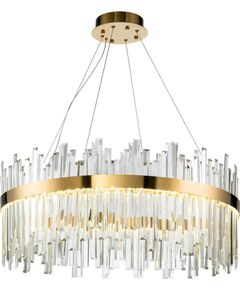 Toolight Lampa sufitowa kryształowa APP1515-CP60 Złota