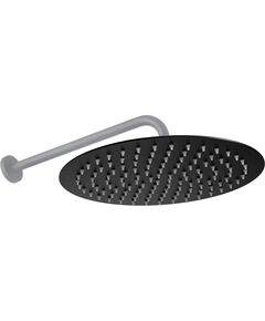 Rea Sanitary Deszczownica okrągła Rea 25cm Czarna Mat