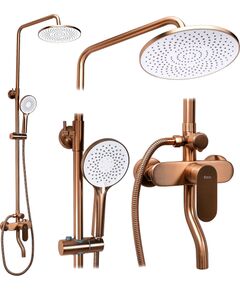 Rea Sanitary Zestaw natryskowy Rea DROP Miedź Szczotkowana