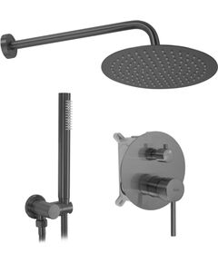 Rea Sanitary Zestaw natryskowy podtynkowy Rea Lungo Tytan + BOX