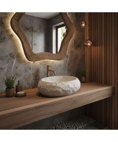 Rea Sanitary Umywalka nablatowa Rea Mika Beige