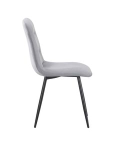 Krēsls BOS Light Grey Velour Chair