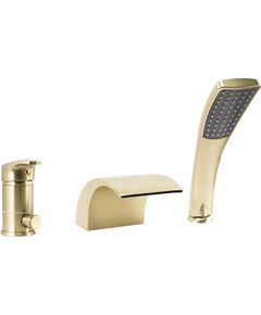 Rea Sanitary Bateria wannowa Rea Riven złota szczotkowana