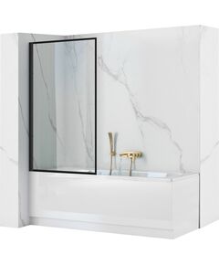 Rea Sanitary Parawan nawannowy Rea Lagos Fix Stały 70 Czarny Black