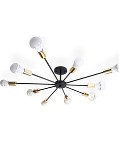 TooLight Zirnekļa lampa 10 Black Gold APP503-10C