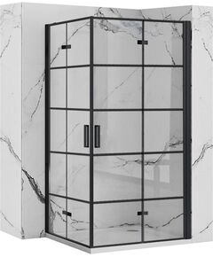 Rea Sanitary Kabina prysznicowa Rea Molier Black Double 80x100