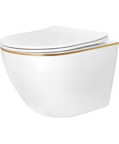 Rea Sanitary Misa WC podwieszana Rea Carlo Mini Tornado NF GOLD EDGE
