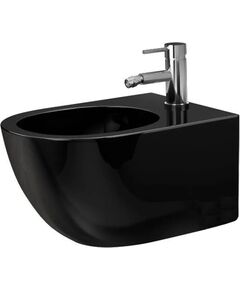 REA Биде настенное  Carlo Mini Black