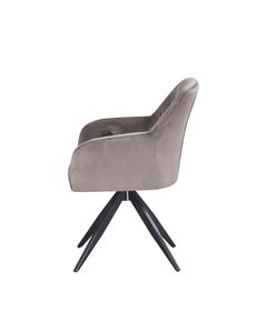 Krēsls MAX Taupe Velvet Chair