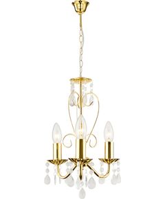 Toolight LAMPA SUFITOWA WISZĄCA EBT012-3CP ZŁOTA