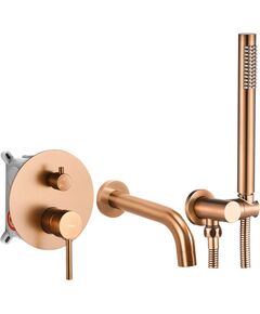 Rea Sanitary Bateria wannowa podtynkowa REA Lungo Miedź Szczotkowana + Box