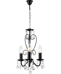 Toolight LAMPA SUFITOWA WISZĄCA EBT013-3CP CZARNA