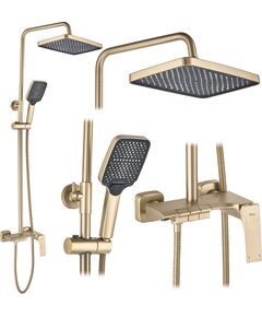 Rea Sanitary Zestaw natryskowy Rea JOE Złoty Szczotkowany