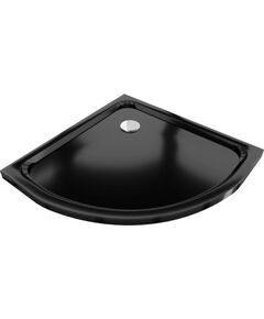 Mexen Dušo kabinos padas MEXEN Slim, 80x80x5, pusapvalis, juodas