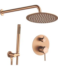 Rea Sanitary Zestaw natryskowy podtynkowy Rea Lungo Grip Miedziany Szczotkowany + BOX