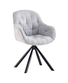 Krēsls ORION Light Grey Chenille Chair
