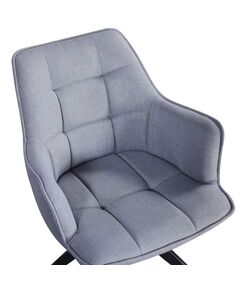 Krēsls REX Light Grey Burlap Chair