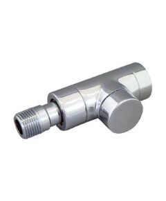 Oventrop Lockshield valve "Combi E", exclusive straight, chrome, DN15-1/2"