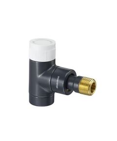 Oventrop TRV "Series E", exclusive angle, black, PN10, DN15-1/2"