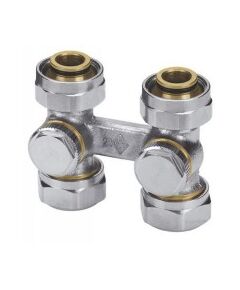 Heimeier Vekotec double connection fitting two pipe syste