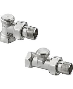 Heimeier Regutec F angle brass nickel plated 15(1/2)